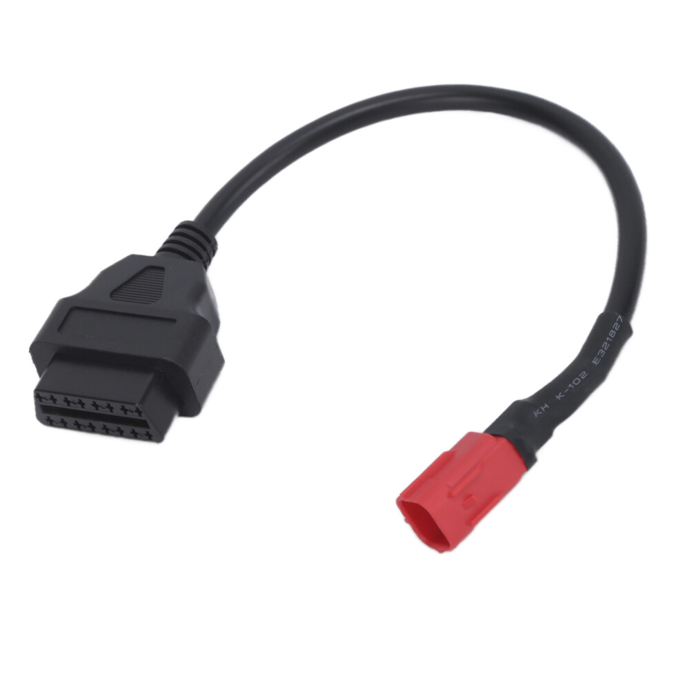 Motorcycle Obd 16Pin To 6Pin Connector Cable Abs Flexible Repair Black 9391390693608