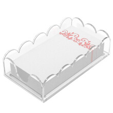 Plateau Porte-Serviettes en Acrylique Transparent et Élégant pour Salle de Bain, Cuisine et Événements Hôteliers