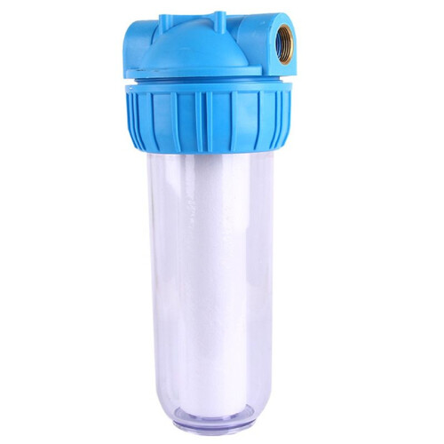 Household Water Purifier Pre-Filter Bottle 1in Copper Thread Interface Transparent Filter Bottle Pipeline 1in
