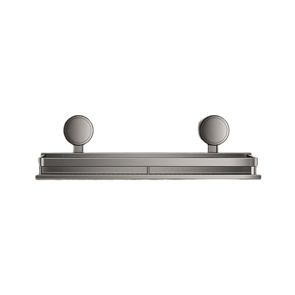 Saudism No Drill Suction Cup Adhesive Bathroom Rack Bathroom Shelf Toilet Aluminum Hanging Rack Bathroom Organizer Hang The Wall