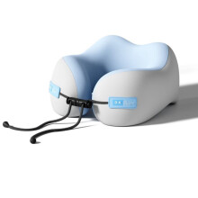 Massage Neck Pillow U-Shaped Memory Foam Neck Pillow Sleep Soft Travel Pillow Cervical Spine Care Bedding Grey
