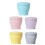 5PCS Silicone Foldable Travel Cup, 6oz Silicone Folding Camping Cup with Lids Foldable Drinking Water Cup 1