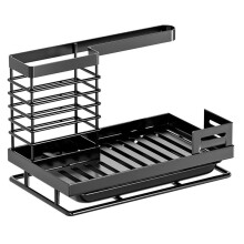 Kitchen Faucet Sponge Holder,Dishwashing Brush, Scouring Pad Storage Rack,Rag Rack,Storage Rack Above the Sink