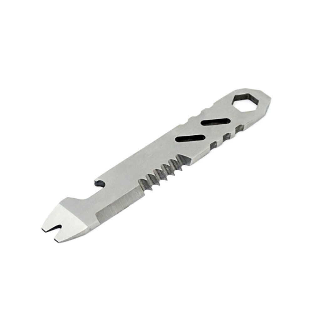 Stainless Steel Multifunctional Pry Bar, Hex Wrench, Bottle Opener, Portable Outdoor Bicycle Repair Tool 6034079262476