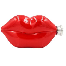 Hip Flask Red Lips Shape 5oz Food Grade Stainless Steel Whiskey Bottle Gifts Drinkware Bridesmaid Flasks