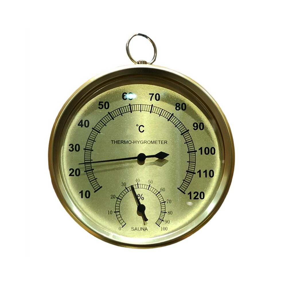 Round Sauna Hygrothermograph Hygrometer Humidity And Temperature Measurement Meter For Sauna Room 4713774031137