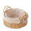 Small Wicker Storage Baskets for Organizing, Decorative Woven Baskets with Handles & Liners, Boho Baskets Trays 2