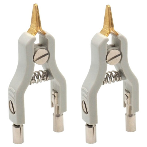 4PCS Copper  Kelvin Test Clip Bridge Test Clip Microresistivity Clip Test Clamp Testing Instrument Accessories 1