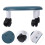 Ergonomischer Rollhocker Mit Quadratischem Sitz 33,5 X 26 X 15 Cm 4