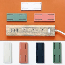 Wall-mount Self Adhesive Power Strip Holder Plug & Extension Lead Organiser