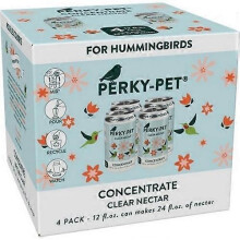 Perky-Pet Perky / Pet Hummingbird Nectar Concentrate, 12 Oz / 4 Pack, Clear