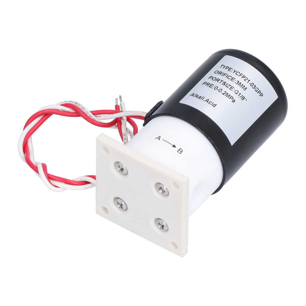 Ycfp21-03Gpp Solenoid Valve 0.2Mpa Ptfe Acid Alkali Resistant 3Mm 8151390694347