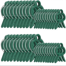 (80 grands) Clips de plantes pour tomates, roses, concombres et autres plantes grimpantes - Trs facile  planter
