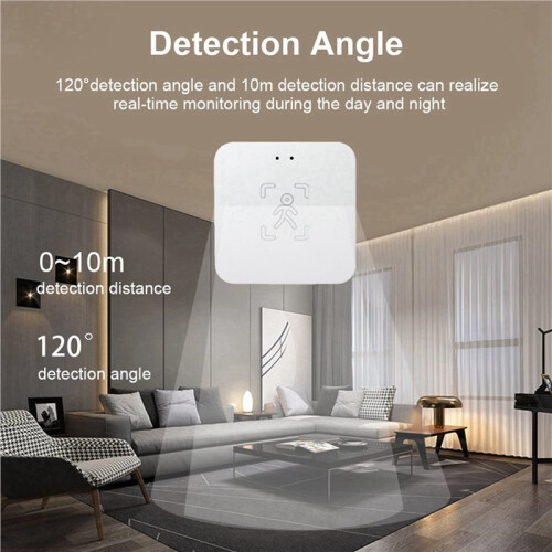 2X Tuya Zigbee Human Presence Detector  Human Body PIR Sensor MmWave  Microwave Motion Sensor Intensity Detect 2