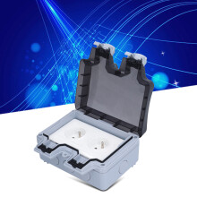 European Waterproof Socket 250V 16A IP66 Dual Power Outdoor Weatherproof