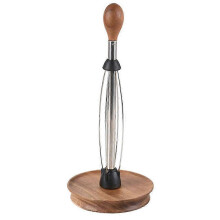 KINCJON Kitchen Paper Towel Rack Solid Wood High-Grade with Stainles Steel Damper Household Desktop Roll Paper Holder C