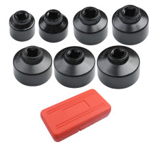 7Pcs 24 27 29 30 32 36 38mm 3/8inch Oil Filter Cap Wrench Socket