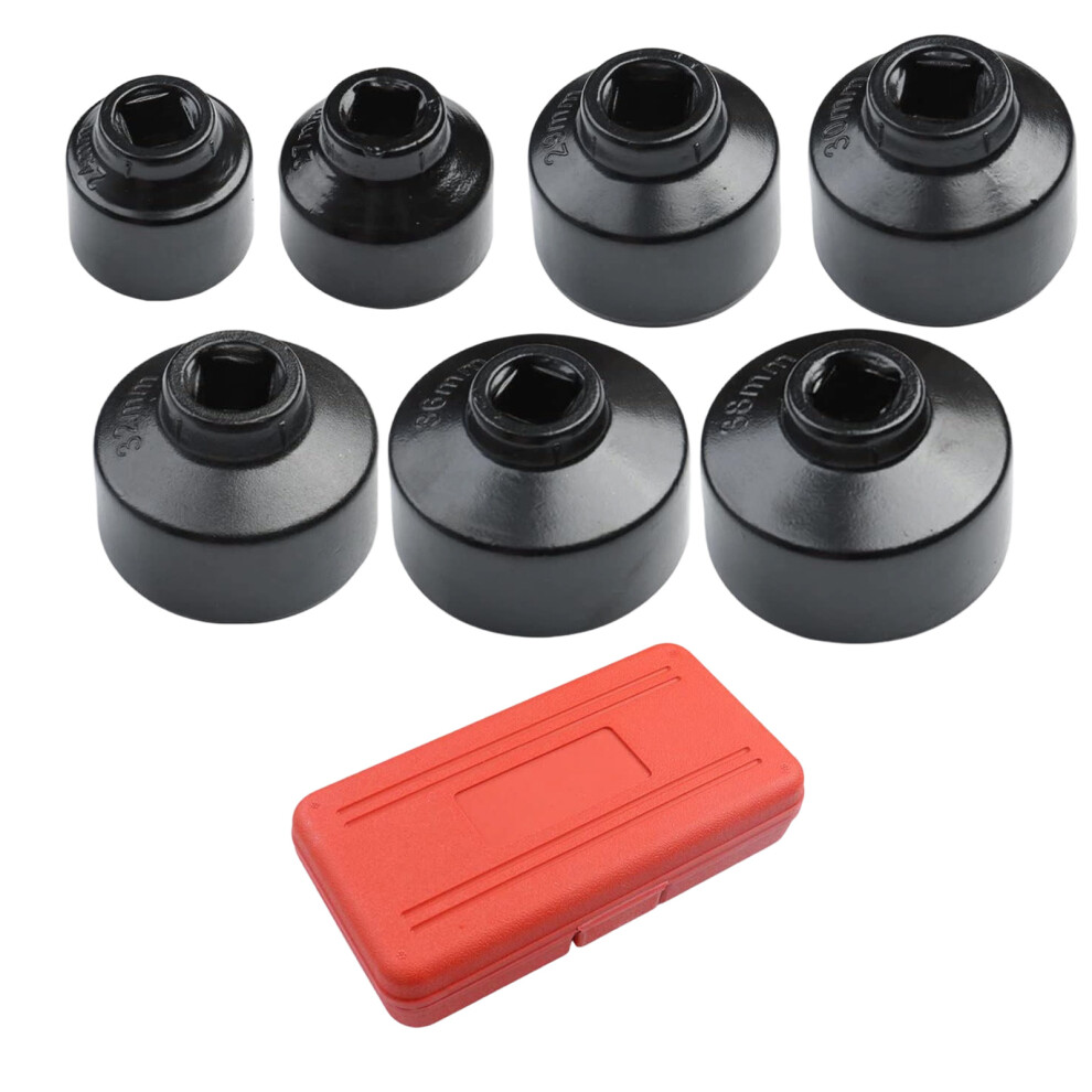 7Pcs 24 27 29 30 32 36 38Mm 3/8Inch Oil Filter Cap Wrench Socket 7751001332838