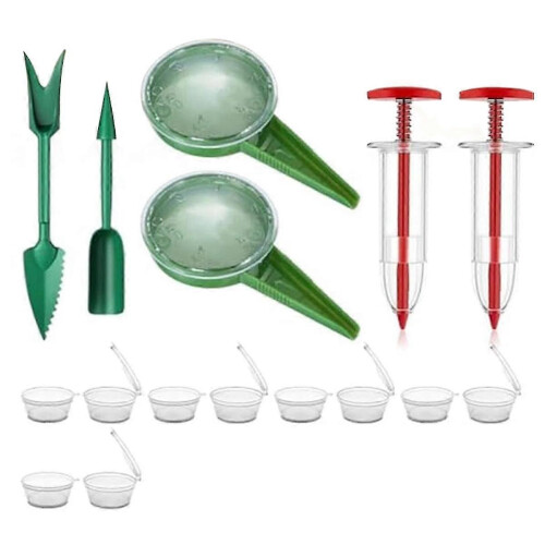 Mini Seed Spreader,Mini Sowing Seed Dispenser,Seed Planter Tool,Manual Seedlings Dibber and Widger