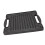 BBQ Grill Plate Cast Iron Rectangular Even Heating Grilling Plate for Meats Seafood Vegetables 4