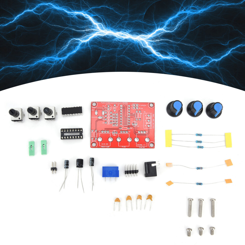 Diy Signal Generator Kit Xr2206 1Hz-1Mhz Waveform Module 6951390694833
