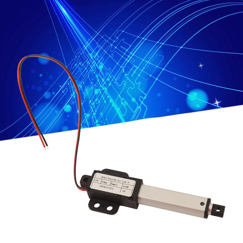 Mini Electric Linear Actuator 50Mm Stroke 12V 150N Low Noise With Switch 9431391467591