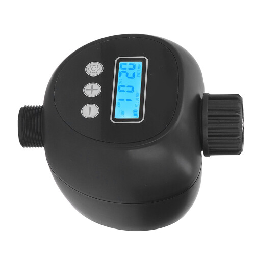 Automatic Irrigation Controller G3/4 Thread Touch Screen Automatic Watering Controller Garden Smart Irrigation Timer Controller Black 10m 2