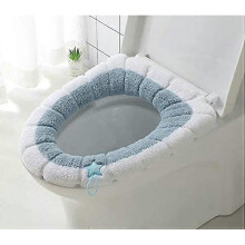 2 Pack Universal Waterproof Toilet Seat Cushions with Hanging Loop for Bathroom Soft and Warm Washable