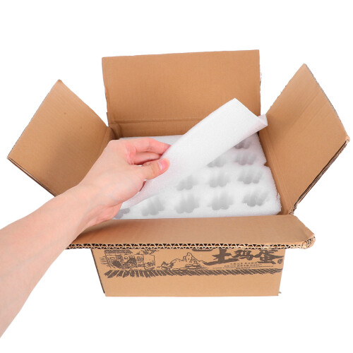 parelcotton eierdoos 40 vakken, schokbestendig, herbruikbaar 2