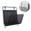 Black Book Wall Racks Iron Holder with Hooks Practical Wall Shelf 4