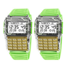 2X Calcolatrice Multifunzione Orologio Elettronico Che Può Registrare Numeri di Telefono Impermeabile Comodo Resistente All'Usura Luminoso