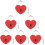 6 Pcs Zinc Alloy Heart Padlock For Suitcase Security 9