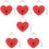 6 Pcs Zinc Alloy Heart Padlock For Suitcase Security 10