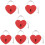 6 Pcs Zinc Alloy Heart Padlock For Suitcase Security 11