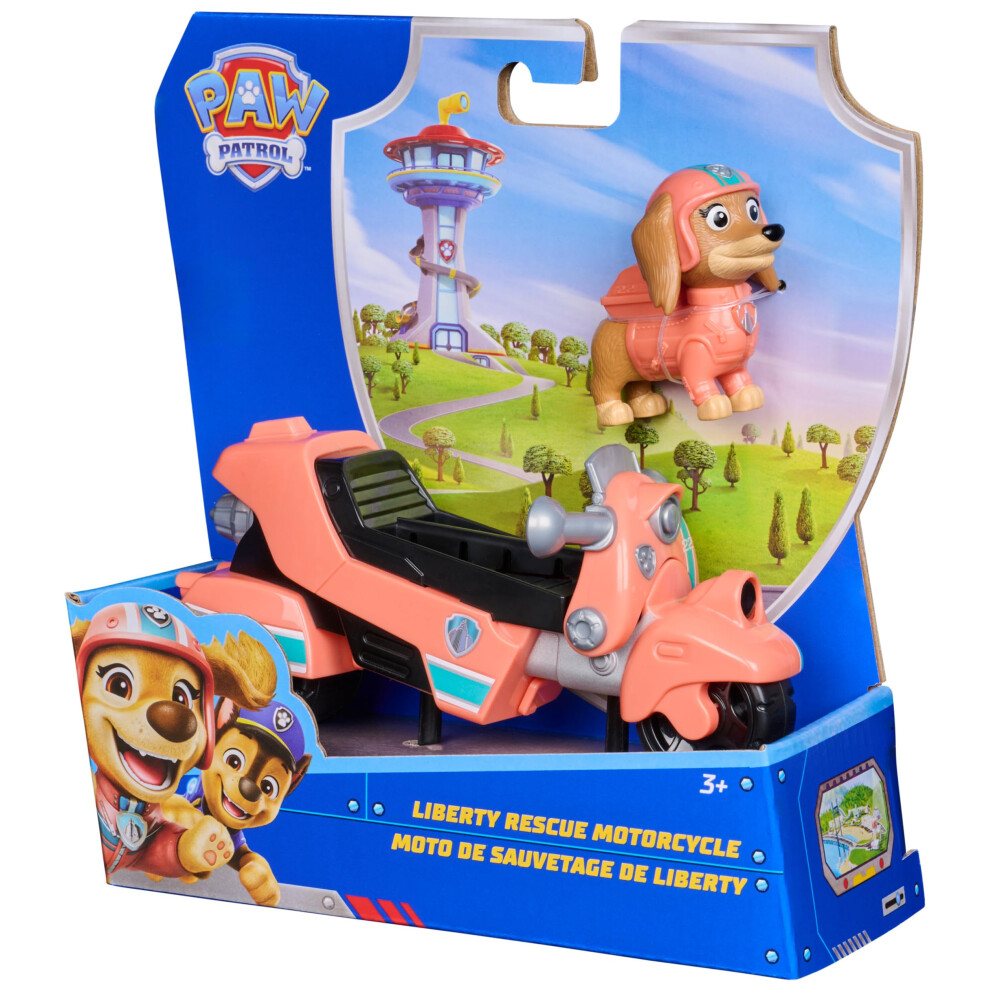 Paw Patrol Liberty's Rescue Motorcycle Vehicle And Liberty Action Figure