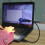 Mini Flexible Diver Shape USB LED Reading Night Light Portable Computer Keyboard LampBlue 3