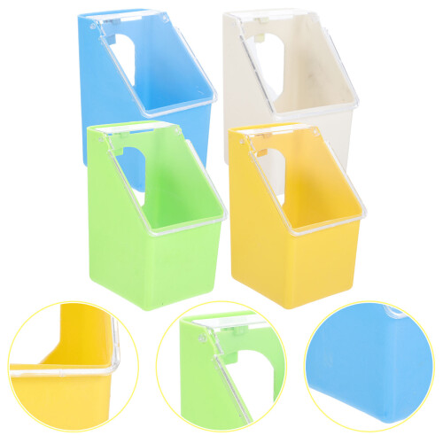 4 Stuks Hangende Duivenvoederder Multifunctionele Voerbak 2