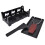 Mini grelha para raclette com cabo preto, utensílio retangular para assar queijo. 4