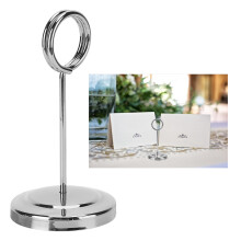10.5cm Stainless Steel Table Number Holder Fade Resistant Lightweight Silver