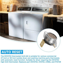 2X D510702 Dryer High Limit Thermostat for Alliance Laundry,Speed Queen, and Huebsch Washers and Dryers Thermostat