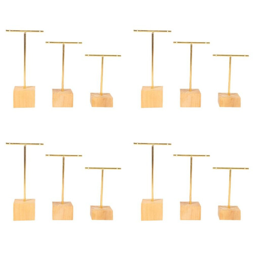 12 Pezzi Moda T-Bar Espositore Per Gioielli Espositore Per Orecchini, Orecchini Appesi Per Organizer
