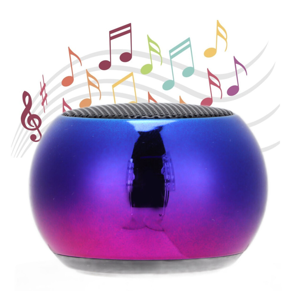 Portable Electroplating Gradient Color Steel Cannon Bluetooth Speaker, 3W, 300Mah 4911390696529