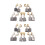 20 Pcs Brosse Carbone 18 x 16 x 7mm CB203 pour 1