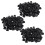 300Pcs Plastic Square Tube Inserts End Blanking Caps 20mm x 20mm Black 1