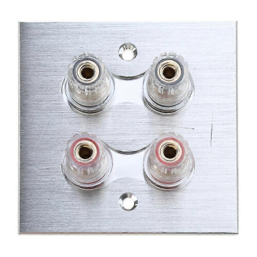 (2) KINCJON High Quality Banana Binding Post Wall Plate Surround Sound