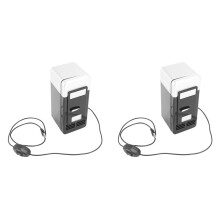2X USB Fridge Cold Drop Shpping Freezer USB Fridge Small Portable Soda Refrigerator for Car Black