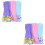 6Pairs PVC Kitchen Gloves for Washing Dishes Assorted Color Durable 8