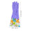 6Pairs PVC Kitchen Gloves for Washing Dishes Assorted Color Durable 10