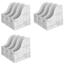 9X Robusto Portariviste nel Cartone Scatola Portaoggetti Impermeabile per Riviste Contenitori per Libri Portadocumenti da Scrivania Organizer