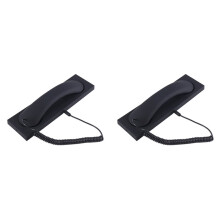2X Universeller Retro-Telefonempfänger, Hörer, Smartphone-Anruf-Headset, 3,5-mm-Festnetztelefonmikrofon